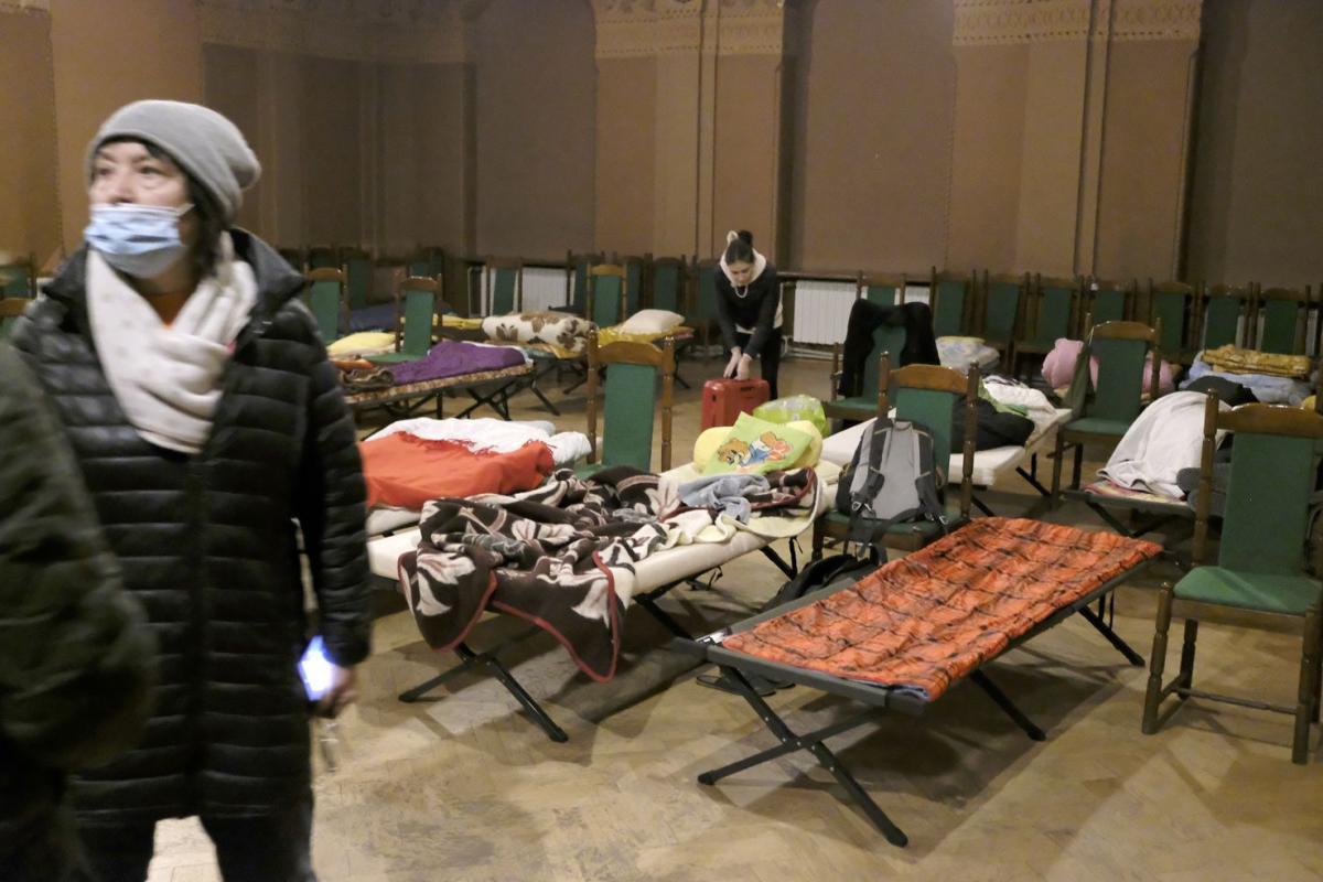 25 lutego 2022r. Przygotowania w Domu Ukraińskim na przyjęcie uchodźców.<br/>fot.J.S.