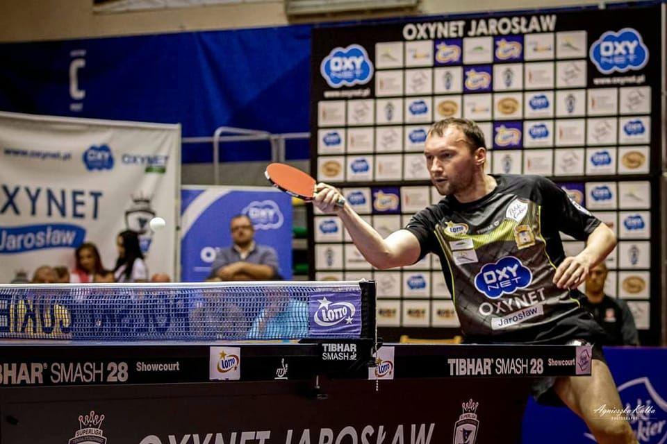 Reprezentant Ukrainy Jaroslav Żmudenko stał się naturalnym liderem zespołu Oxynet Jarosław.<br/>fot.Agnieszka Kulka