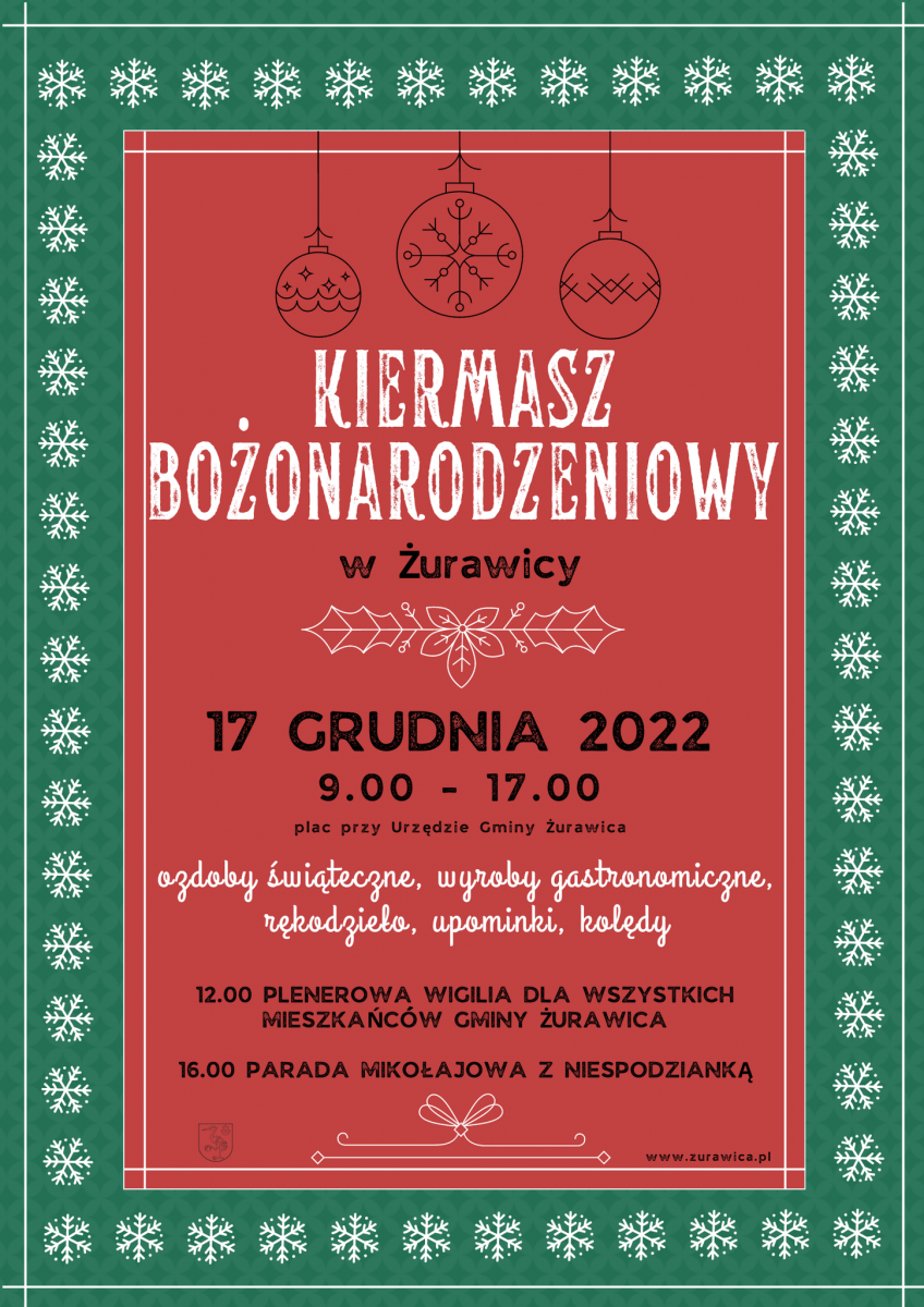Oficjalny plakat sobotniej imprezy.<br/>fot.UG Żurawica