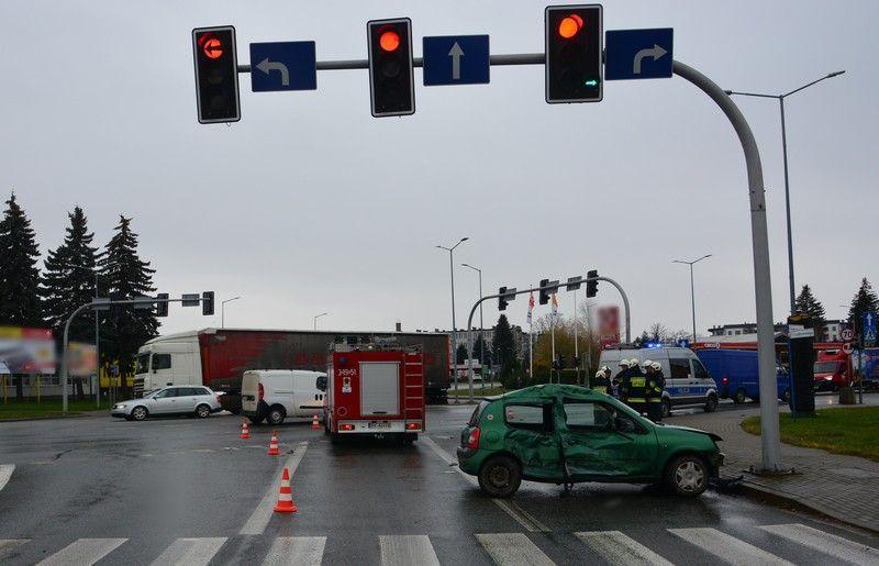 Do zdarzenia doszło na skrzyżowaniu.<br/>fot.KMP Krosno