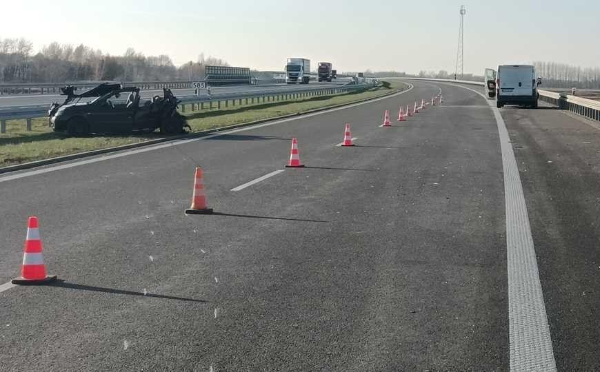 DO zdarzenia doszło na wysokości miejscowości Łąka. <br/>fot.KMP Rzeszów