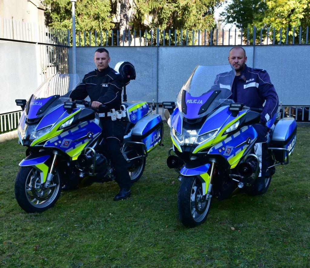 Na nowoczesnych motocyklach policjanci będą patrolować drogi powiatu jarosławskiego.<br/>fot.KPP Jarosław