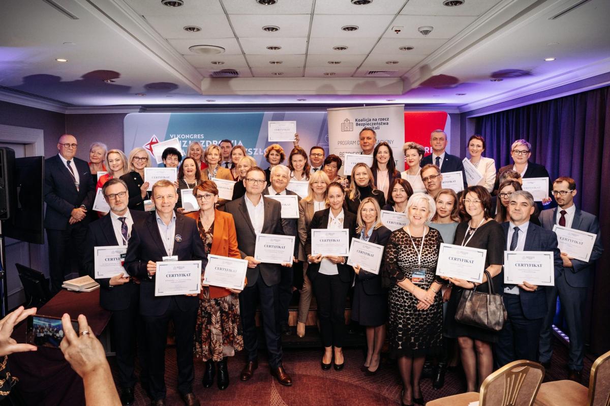 Uroczysta gala wręczenia certyfikatów odbyła się 12 października br., w Warszawie, podczas VI Kongresu Wizja Zdrowia – Diagnoza i Przyszłość – Foresight Medyczny oraz XVI Hospital&Healthcare Management, organizowanego przez wydawnictwo Termedia.fot.ze zbiorów własnych