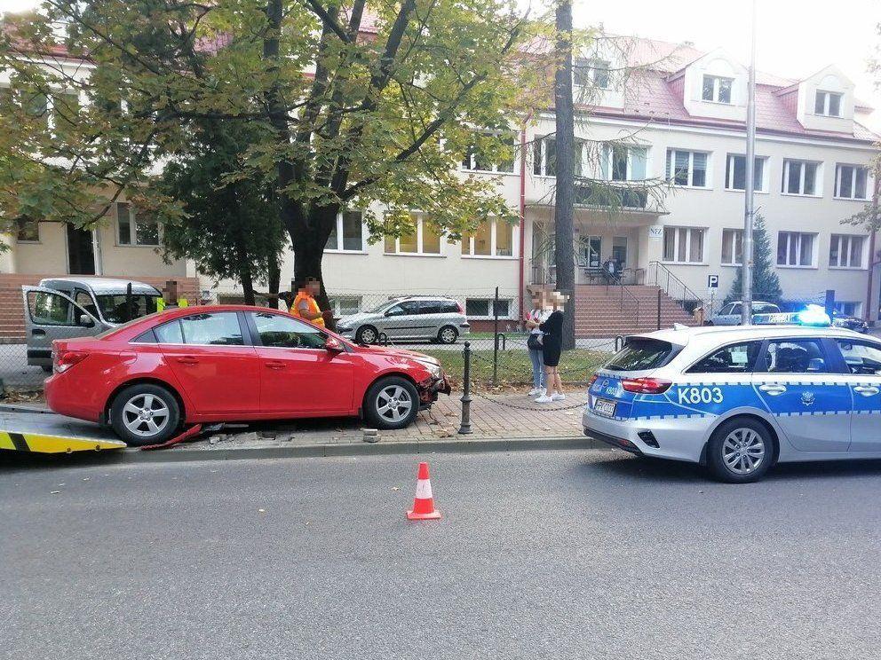Miejsce zdarzenia w Łańcucie.<br/>fot.KPP Łańcut