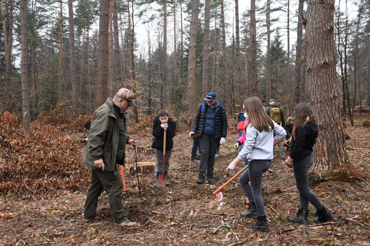Kwietniowa edukacyjna akcja sadzenia lasu z młodzieżą ze Szkoły Podstawowej w Wojtkowej i Zespołu Szkół w Birczy. W tym roku w birczańskich lasach leśnicy wraz z pracownikami zakładów usług leśnych posadzą ponad 500 tys. młodych drzew na 83 ha.

<br/>fot.Nadleśnictwo Bircza