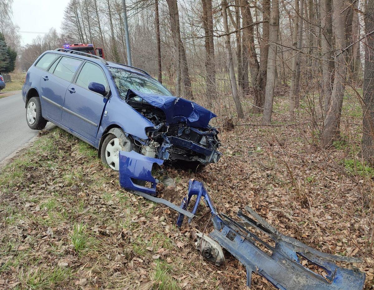 Do wypadku doszło wczoraj w Haczowie.<br/>fot.KPP Brzozów