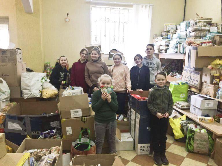 Zdjęcie z Polskiego Domu w Samborze, spotkanie z najmłodszymi Polakami mieszkającymi w Ukrainie. <br/>fot.materiały organizatora