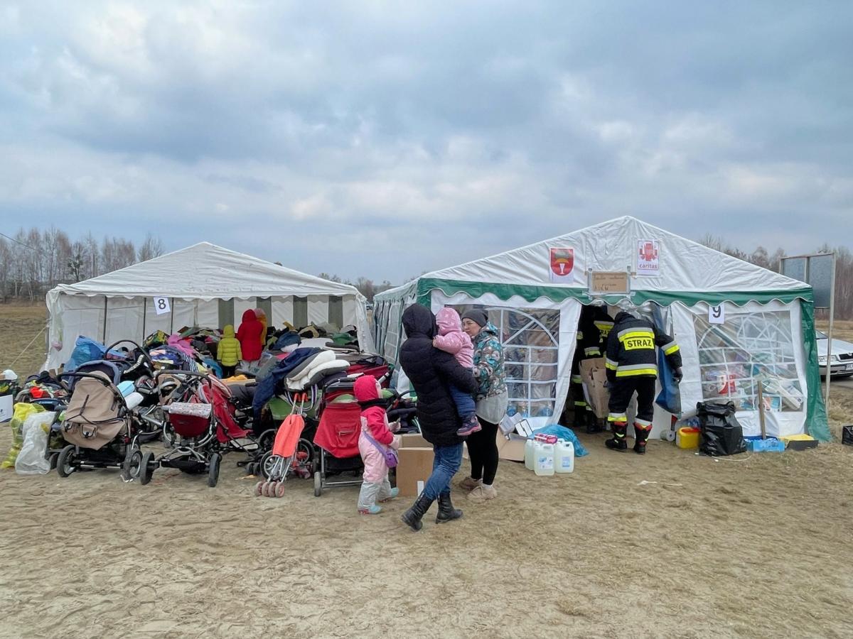 Jeden z pierwszych Namiotów Nadziei powstał przy granicy w Budomierzu.