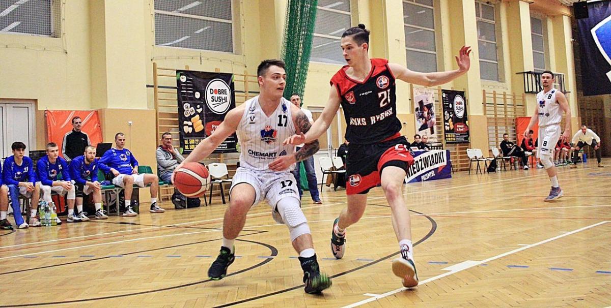 W meczu z MKKS Rybnik Jakub Kucharski zdobył 11 punktów.<br/>fot.Grzegorz Gajdzik