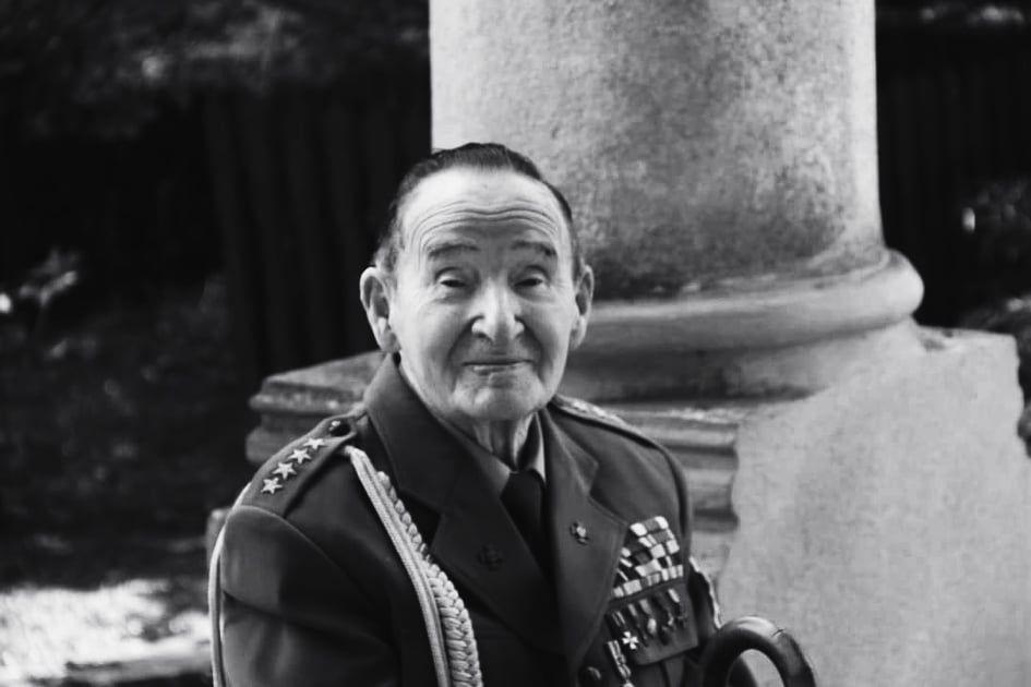 Kapitan Konstanty Kopf, ps. „Pewny”, żołnierz ziemi lubaczowskiej, zmarł w wieku 99 lat.<br/>fot.ze zbiorów własnych