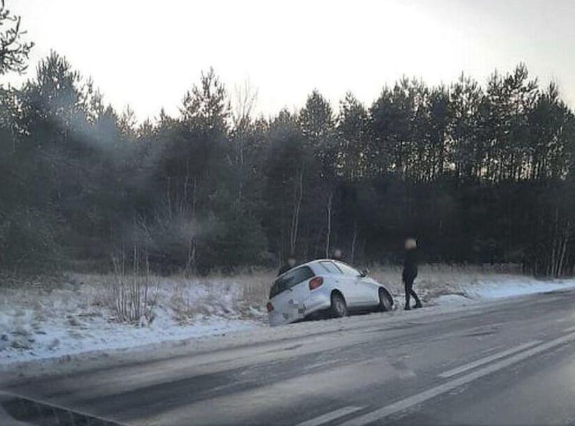 Miejsce jednaj z kolizji.<br/>fot.KMP Tarnobrzeg