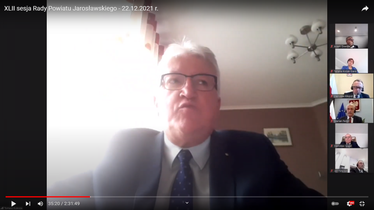 T. Kulesza apelował o większą dostępność Poradni Psychologiczno-Pedagogicznej.<br/>fot.Starostwo Powiatowe w Jarosławiu