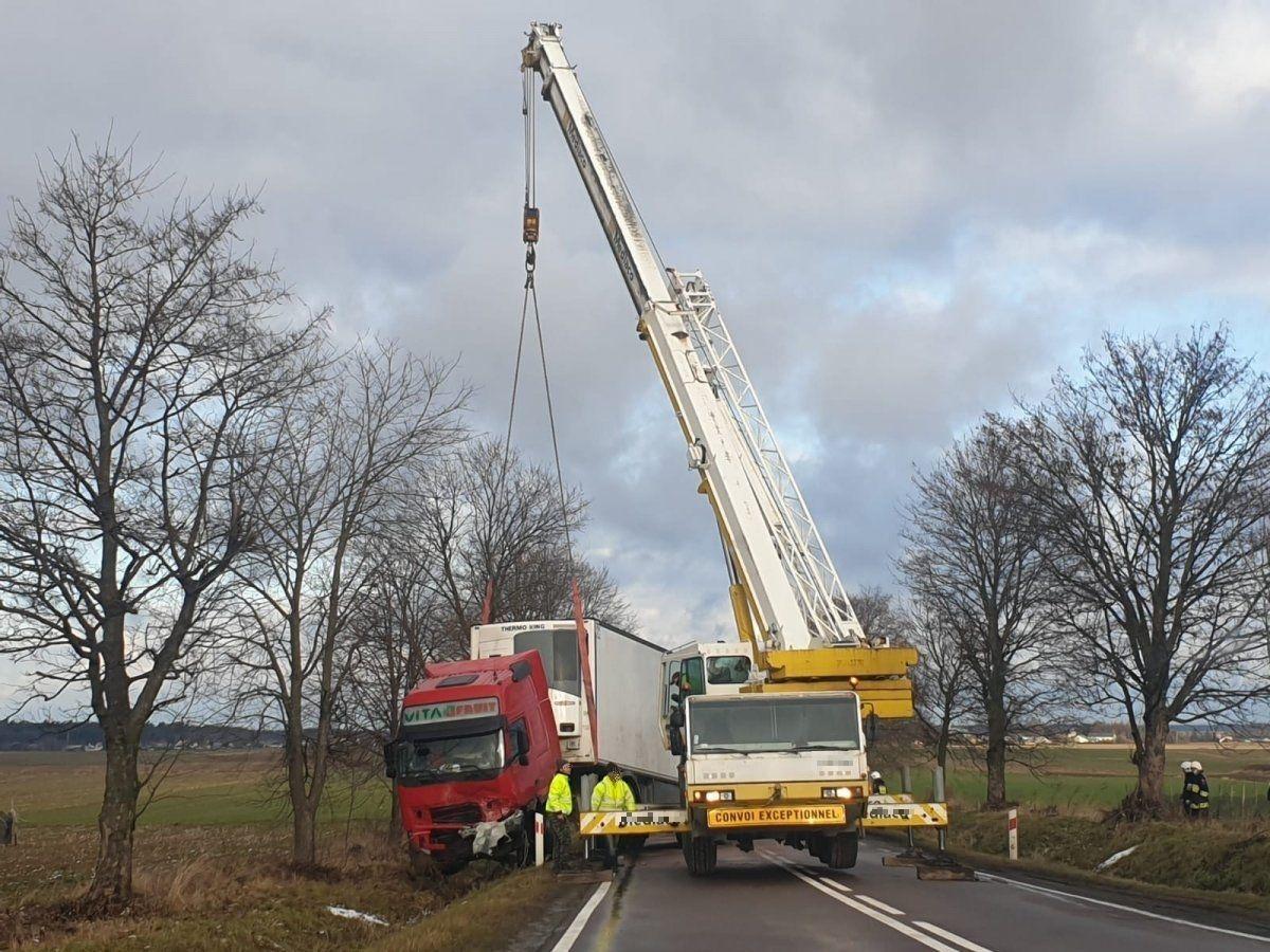 Miejsce tragicznego wypadku między Dachnowem a Cieszanowem.<br/>fot.KPP Lubaczów