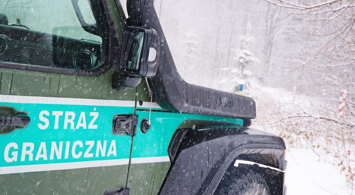 Patrol wyposażony w kamery termowizyjne zauważył samochód podjeżdżający w rejon granicy.<br/>fot.serwis BiOSG