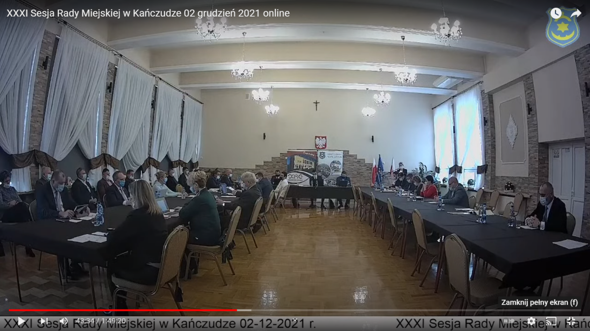 Rada uznała petycję za bezzasadną stosunkiem głosów 11 do 3, przy 1 głosie wstrzymującym się.<br/>fot.kadr z nagrania sesji
