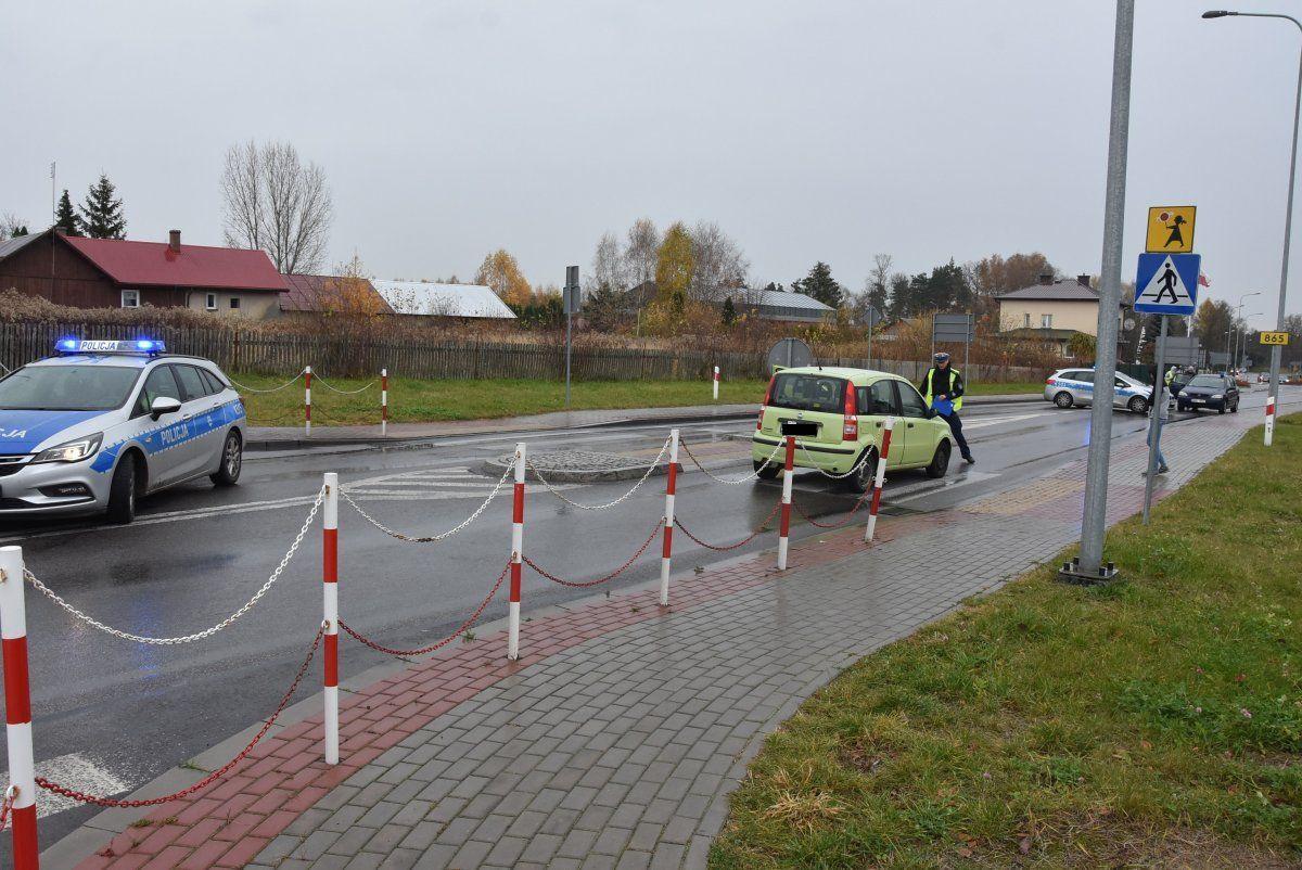 Miejsce zdarzenia na obwodnicy Cieszanowa<br/>fot.KPP Lubaczów