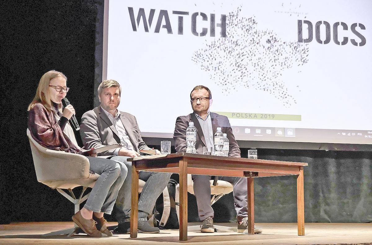 W dyskusji po filmie Paula Moreiry w 2019 r. udział wzięli: Anna Gmiterek-Zabłocka, Wojciech Pokora i dr Marek Troszczyński. W tym roku kolejne spotkania.<br/>fot.Jacek Szwic