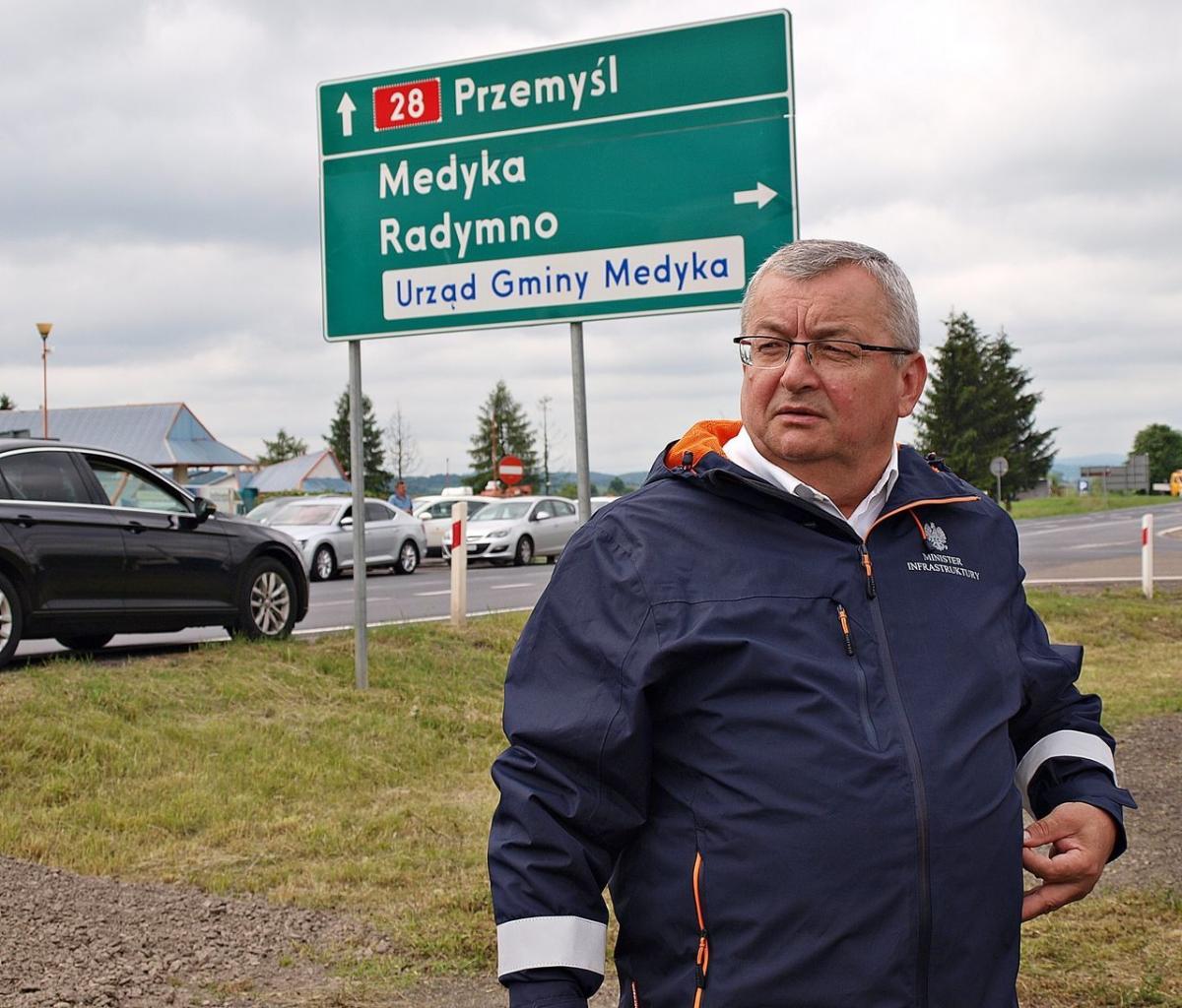 Gościem spotkania w Krasiczynie był minister infrastruktury Andrzej Adamczyk, który dość często odwiedza nasz region.<br/>fot.Mariusz Godos