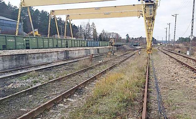 Na stacji kolejowej w Werchracie przebudowane zostaną dwa tory: szeroki oraz normalny o łącznej długości blisko 1,5 km, z zastosowaniem tzw. nawierzchni bezpodsypkowej.<br/>fot.ze zbiorów własnych