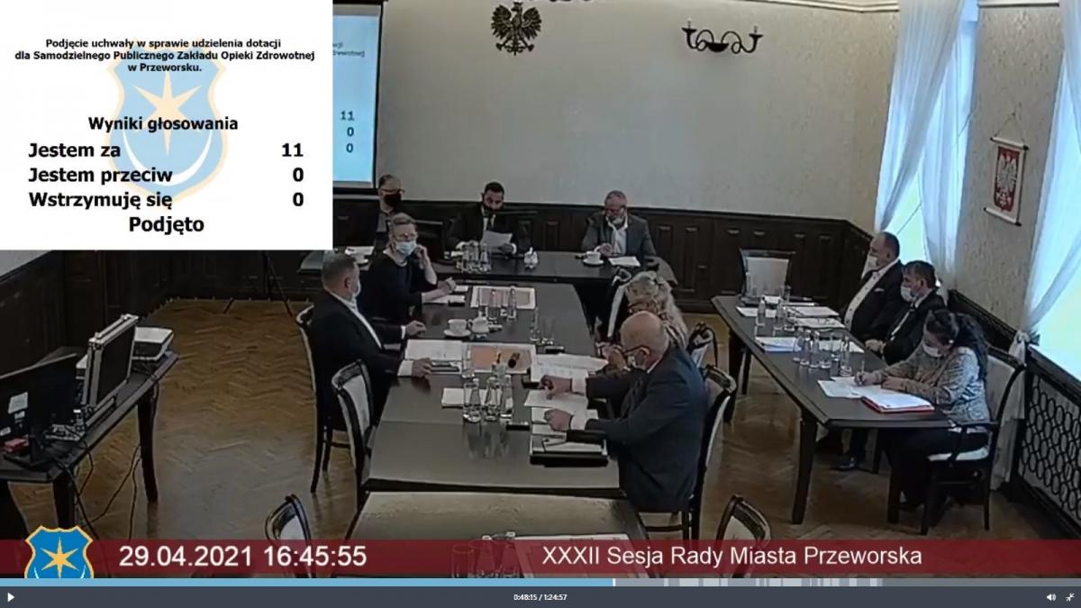 Radni nie wahali się nad dotacją dla szpitala –zagłosowali jednogłośnie.<br/>fot.UM Przeworsk
