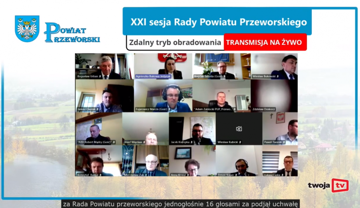 Rada pożyczkę dla przeworskiego SP ZOZ zatwierdziła jednogłośnie.<br/>fot.Starostwo Powiatowe Przeworsk