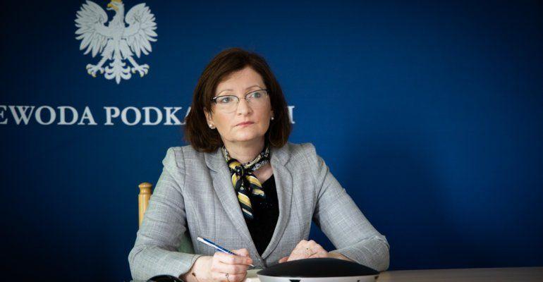 Informację o podziale pieniędzy na Podkarpaciu przekazała wojewoda Ewa Leniart.<br/>fot.Podkarpacki Urząd Wojewódzki w Rzeszowie