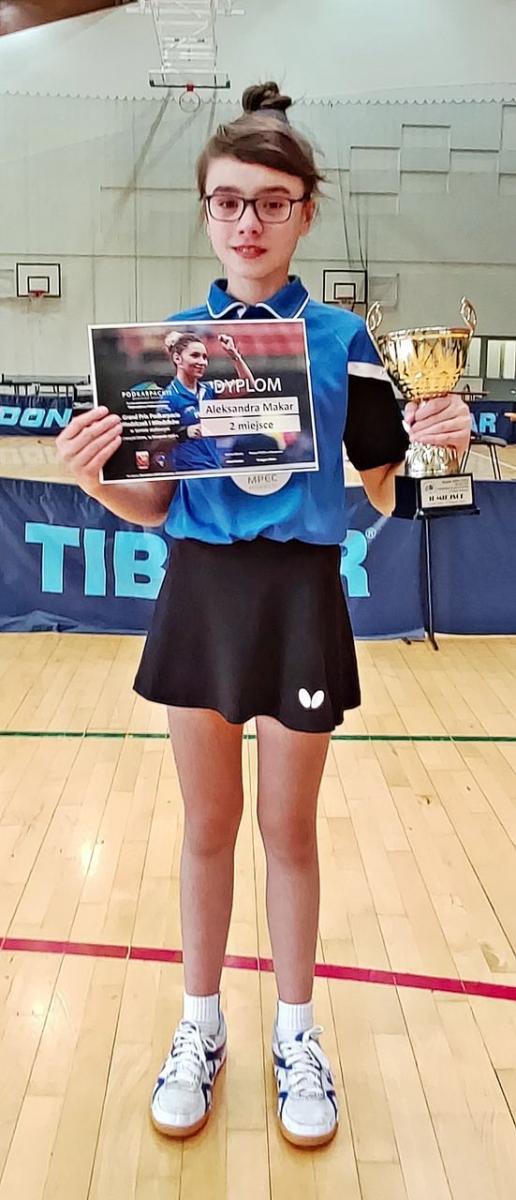 Ola Makar zajęła 2. miejsce w 1. Grand Prix Podkarpacia młodziczek.<br/>fot.ze zbiorów własnych