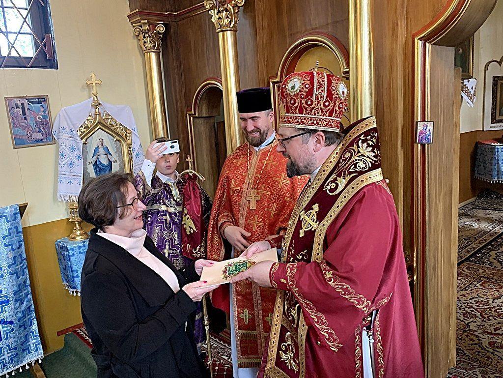 Medal św. Maksyma Gorlickiego otrzymała m.in. Podkarpacki Wojewódzki Konserwator Zabytków w Przemyślu Beata Kot.<br/>fot.ze zbiorów własnych