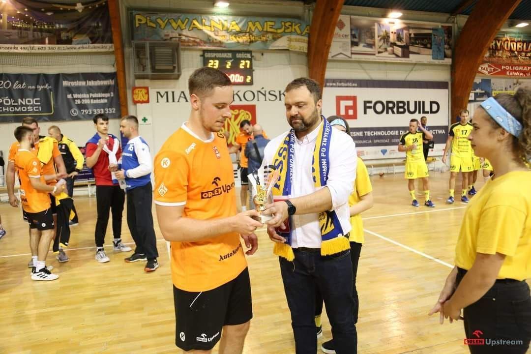 Mateusz Drozdalski został MVP meczu inauguracyjnego w Końskich. W pojedynku z Viretem CMC Zawiercie także pokazał się z bardzo dobrej strony.<br/>fot.ze zbiorów własnych