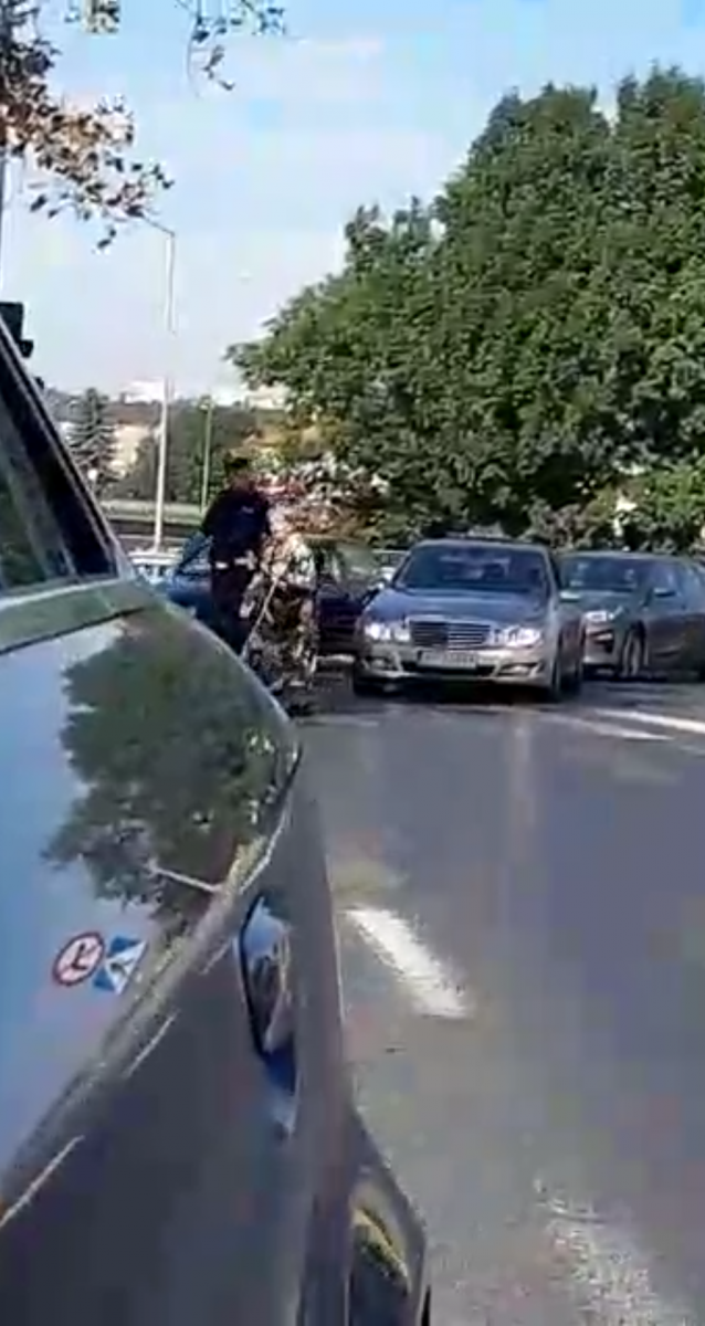 Stopklatka z krótkiego filmiku nagranego przez jednego z mieszkańców Przemyśla.<br/>fot.ze zbiorów własnych