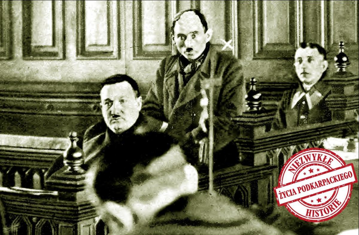 Michał Łagodziński w czasie rozprawy w Sądzie Okręgowym w Przemyślu.<br/>fot.archiwum
