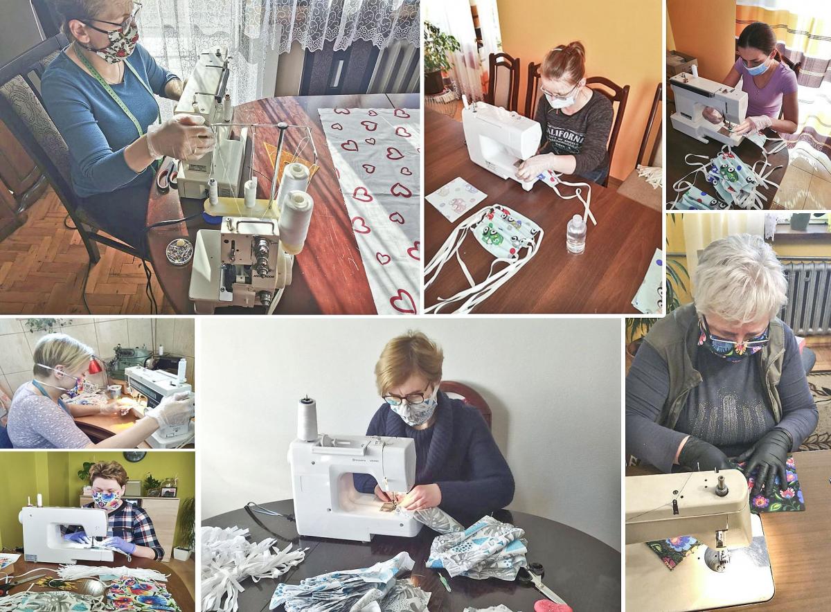 <br/>fot.Kańczuga szyje maseczki dla wszystkich potrzebujących