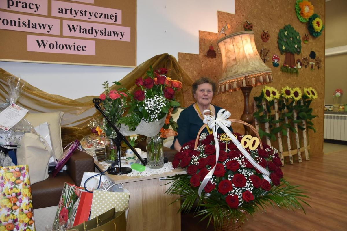 Bronisława Władysława Wołowiec świętowała  jubileusz 60-lecia pracy artystycznej.<br/>fot.UG Gać
