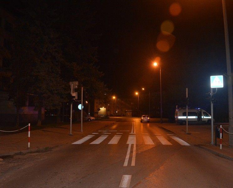 Na tym przejściu dla pieszych doszło do niebezpiecznego zdarzenia.<br/>fot.KPP Krosno