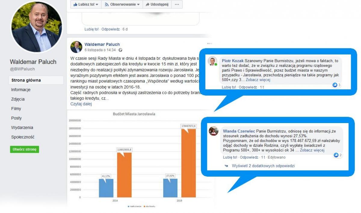 Dyskusja zapoczątkowana przez W. Palucha na jednym z portali społecznościowych była merytoryczna, a jej uczestnicy rozstali się z wnioskiem, że chcą tylko dobra jarosławian. Czy to zapowiedź złagodzenia tonu dyskusji politycznej w mieście?<br/>fot.facebook/Bartłomiej Pacek