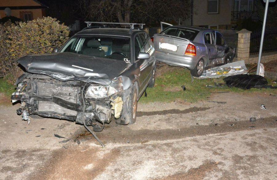 Do najgroźniejszego wypadku na drogach naszej części Podkarpacia doszło w sobotę wieczorem w Rozborzu Długim.<br/>fot.KPP Jarosław