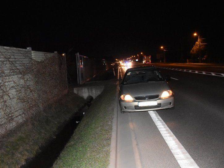 Kierowca hondy był trzeźwy. Tłumaczył się nieuwagą.<br/>fot.KPP Łańcut