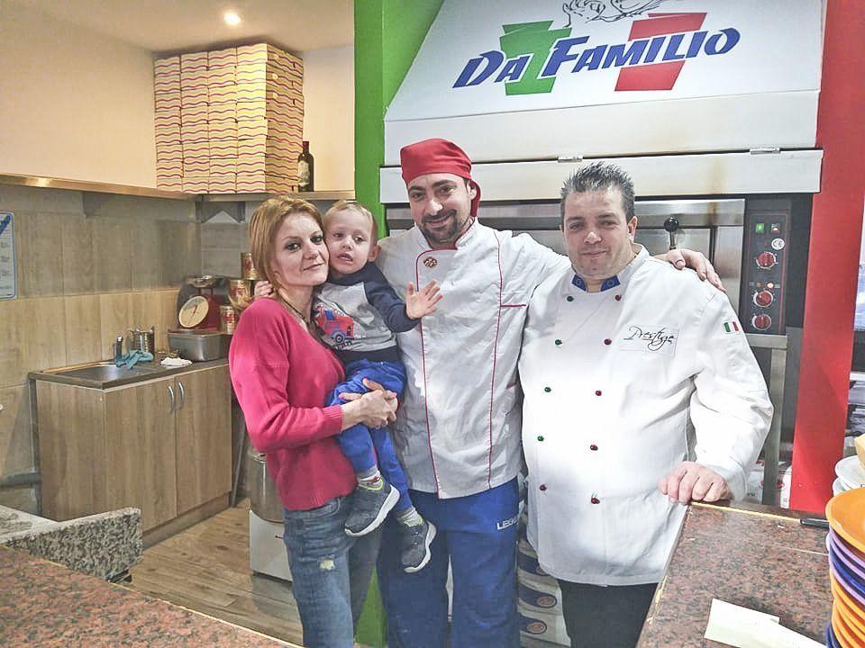 Aldona, Valerio, ich synek Fabrizio oraz Carlo.<br/>fot.Aleksandra Nowotyńska