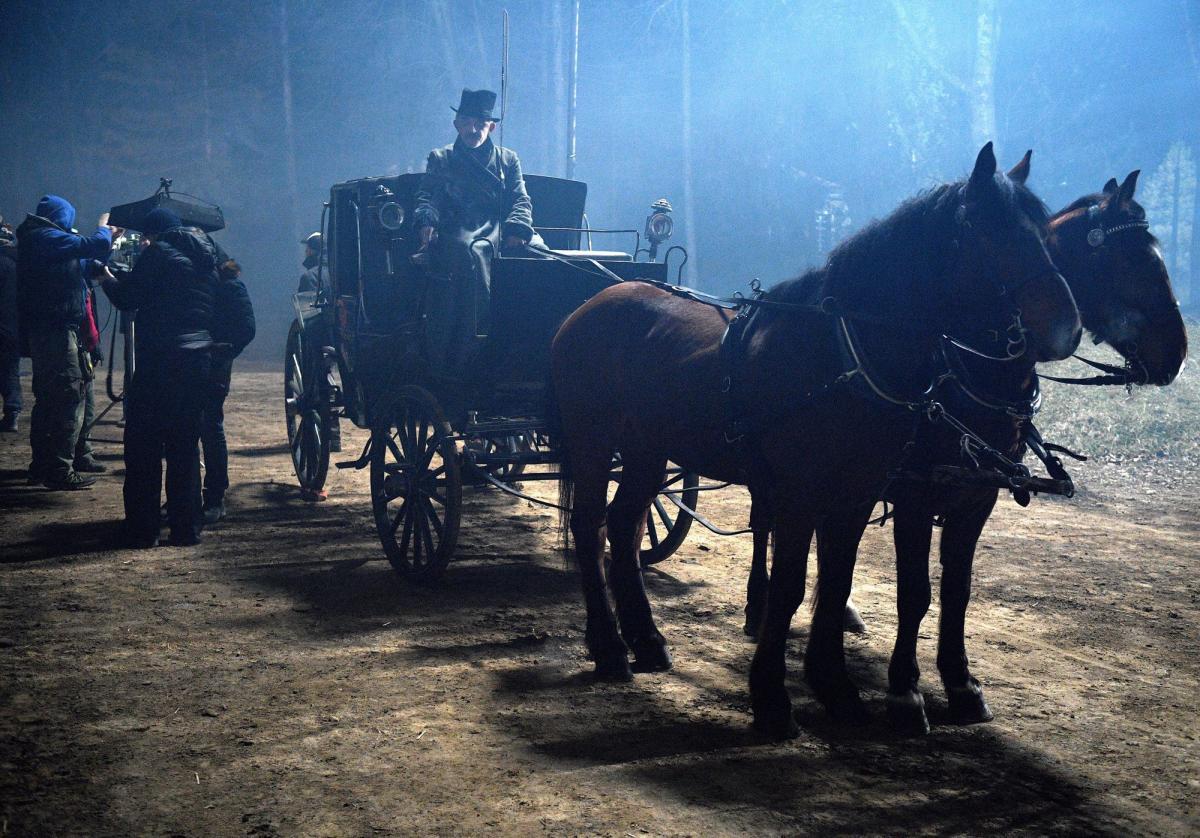 W nocy z soboty na niedzielę filmowcy pracowali na terenie dawnego 114. Szpitala Wojskowego przy ulicy Słowackiego w Przemyślu.<br/>fot.zbiory własne