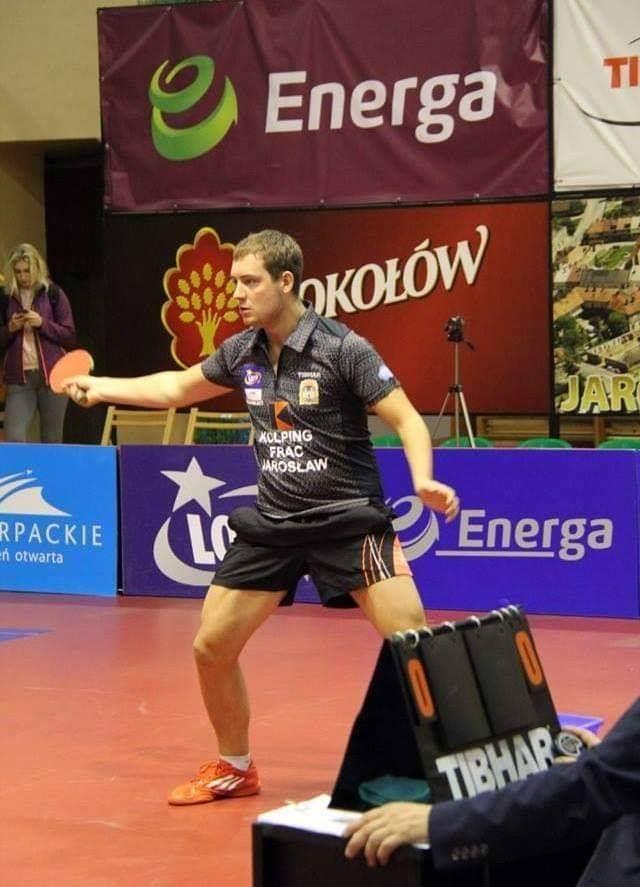 Piotr Chodorski w trzech setach pokonał Kamila Nalepę.<br/>fot.ze zbiorów własnych