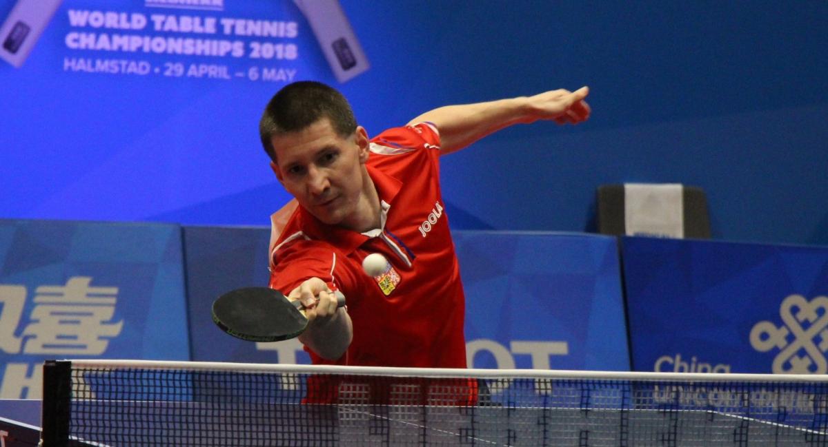 Czech Tomas Konecny zdobył komplet punktów w meczy z ZOOleszcz Gwiazdą Bydgoszcz.<br/>fot.www.ping-pong.cz