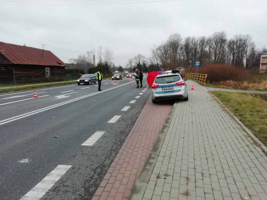 Miejsce wypadku.<br/>fot.KPP Kolbuszowa