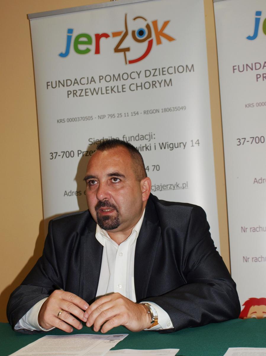 Prezes fundacji „jerzyk” Artur Cieliński.