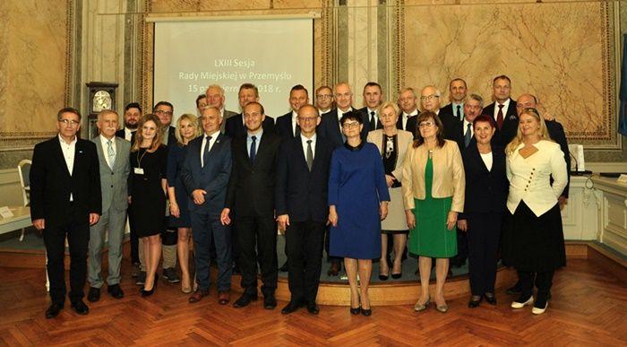 15 października br. przemyscy radni kadencji 2014 – 2018 spotkali się po raz ostatni.<br/>fot.UM Przemyśl