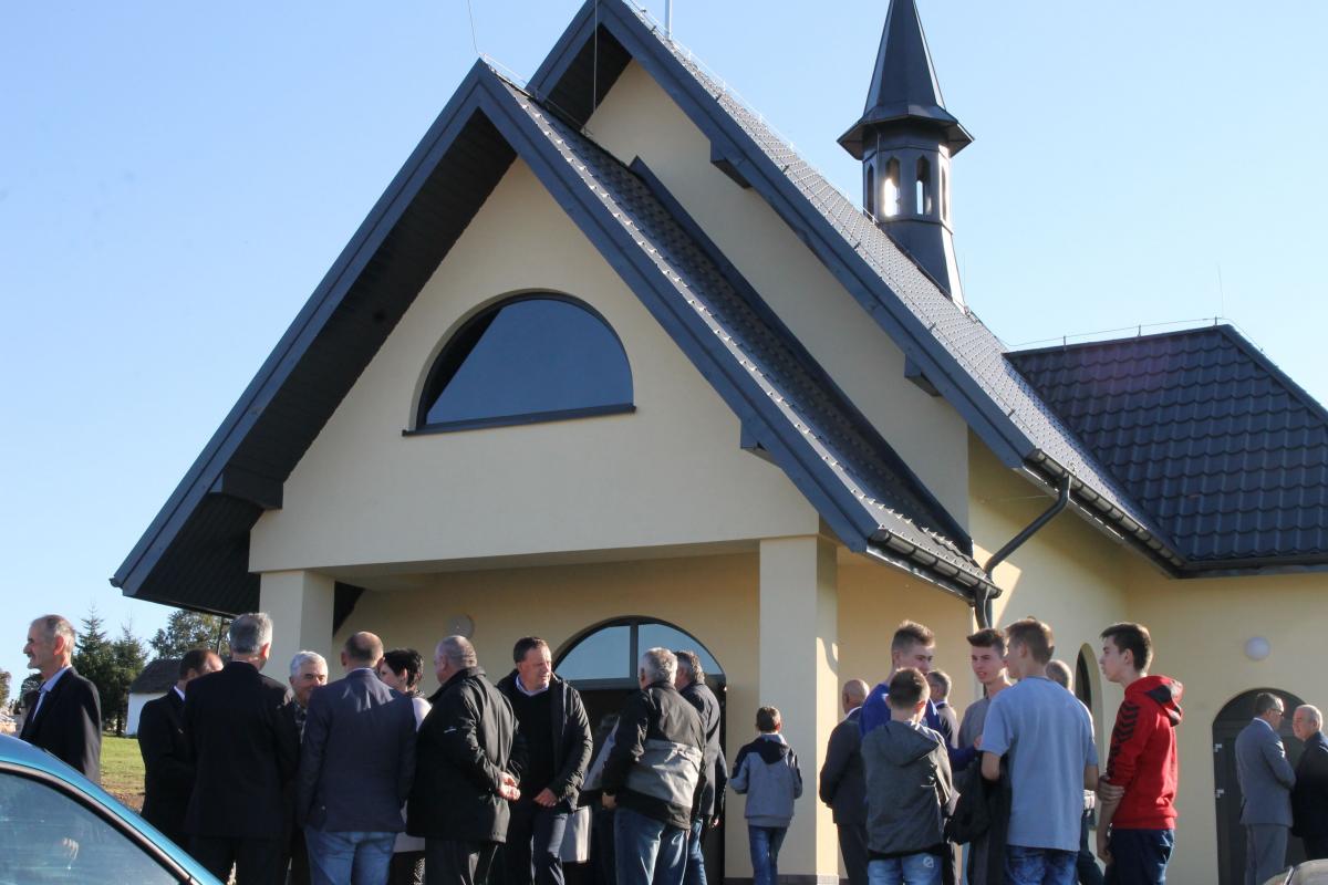 Budynek kaplicy z zewnątrz.<br/>fot.Monika Maj-Lichończak