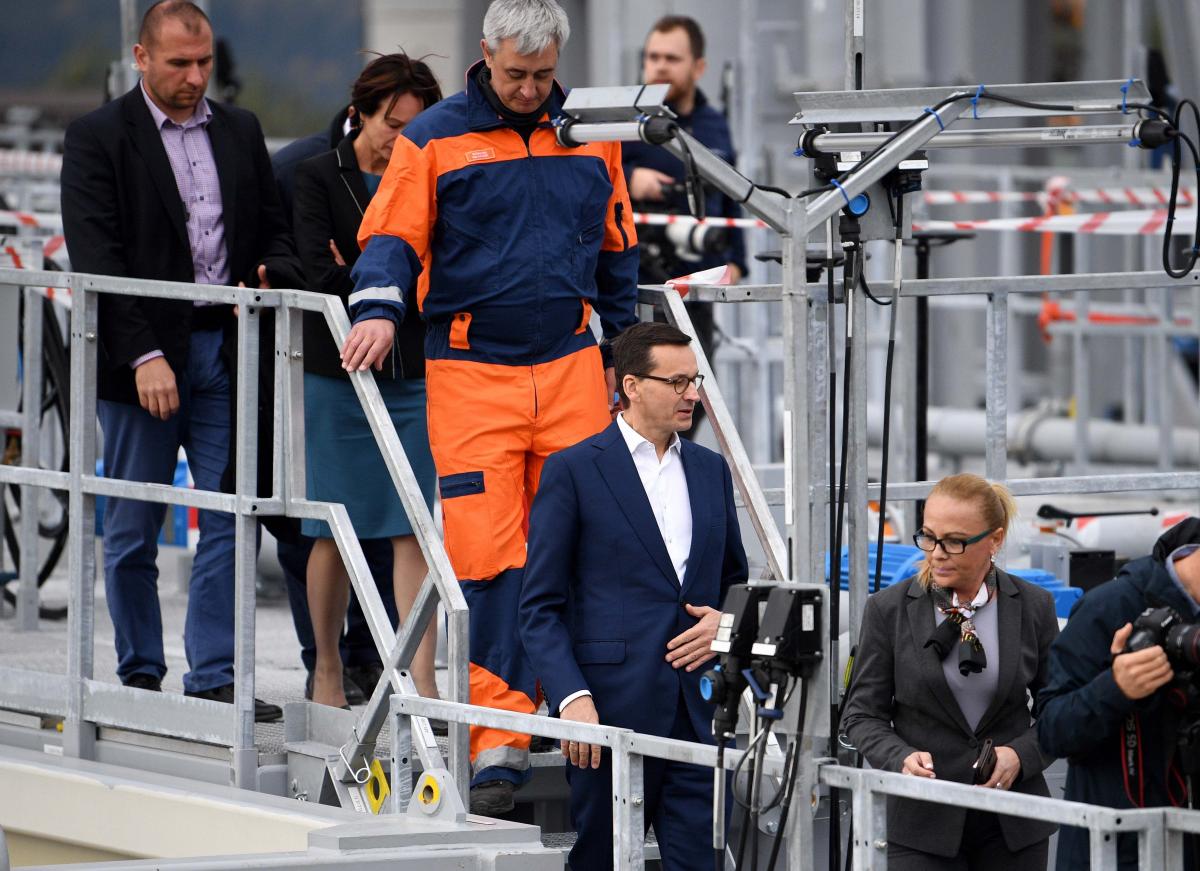 W niedzielę, 7 bm. nowoczesną wiertnię gazu w Kramarzówce wizytował premier Mateusz Morawiecki.<br/>fot.zbiory własne