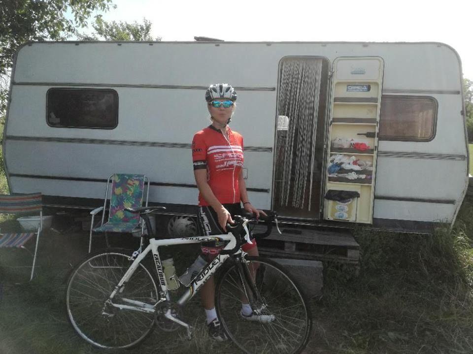 Przemyślanka Małgorzata Majewska przejechała na rowerze ponad tysiąc kilometrów. Wszystko po to, aby pomóc 9-miesięcznemu Olkowi. <br/>fot.ze zbiorów własnych