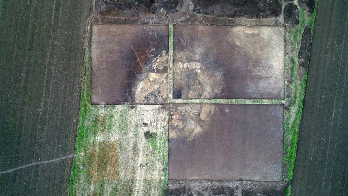 Chotyniecki zolnik widziany z lotu ptaka.<br/>fot.Uniwersytet Rzeszowski