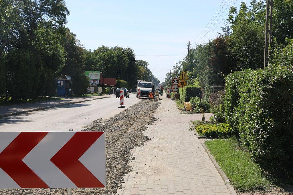 Prace na Złotej Górze w Radymnie.<br/>fot.Starostwo Powiatowe w Jarosławiu