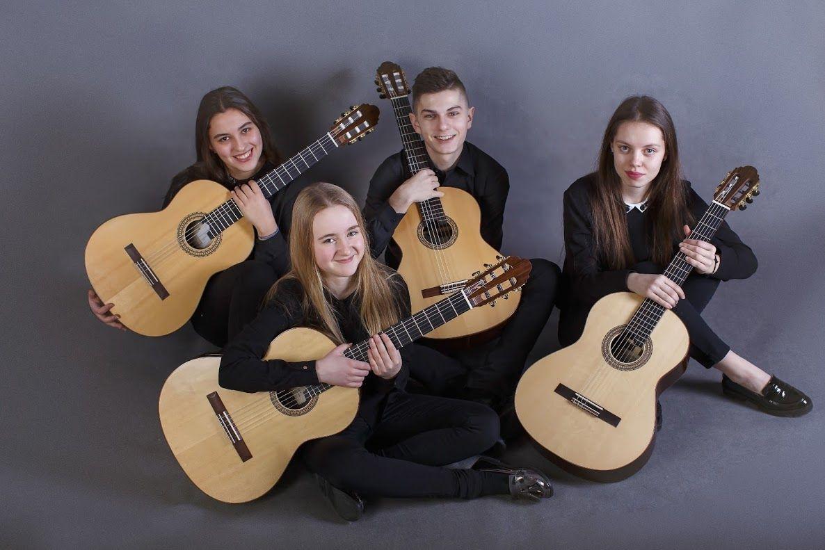 Zespół Felice Guitar Quartet wygrał Międzynarodowy Konkurs Gitarowy GFA International Ensemble Competition w Louisville.<br/>fot.materiały własne zespołu